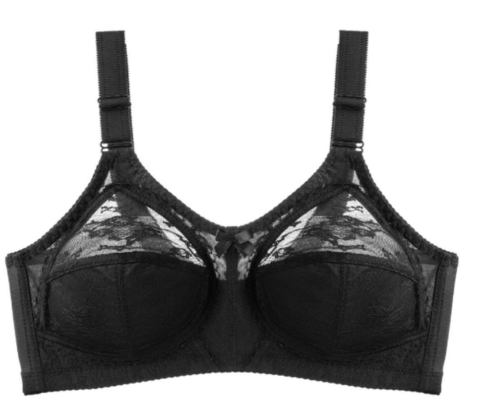 Womens Plus Size Bras Sexy Lace Ultra Thin Bras Wireless Anti Sagging Bra